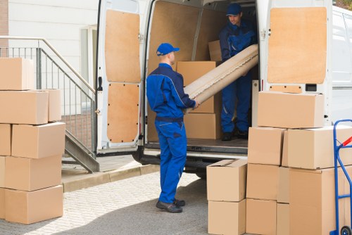 Commercial moving team handling office relocation in Bankside