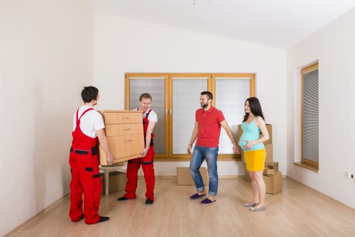 Van loading for office and commercial removals in Bankside