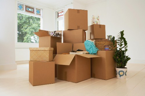 Removal van loaded for a central London move in Bankside